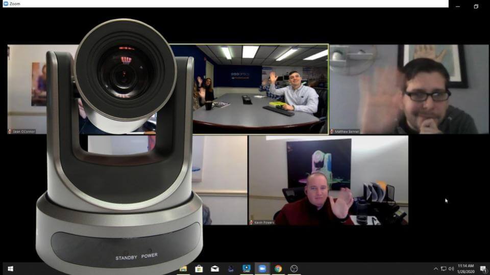Remote PTZ Camera Control in Zoom Video Conferencing