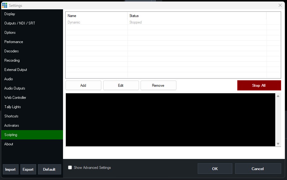 vMix Scripting for setting up Auto-Tracking