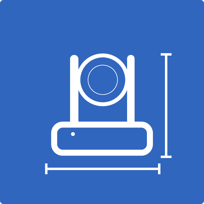 PTZOptics camera dimensions